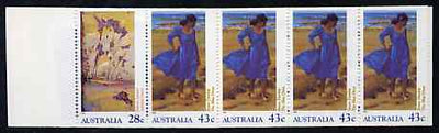 Australia 1990 Heidelberg & Heritage $2 booklet complete containing pane SG 1269a (imperf x P14.5) SG SB72