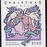 Australia 1991 Christmas $7.60 booklet complete and very fine, SG SB75