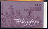 Australia 1990 'Thinking of You' $4.10 booklet complete containing pane SG 1230ba (P14 x P14.5) SG SB69a