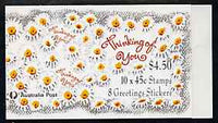 Australia 1992 'Thinking of You' $4.50 booklet complete and pristine, SG SB77