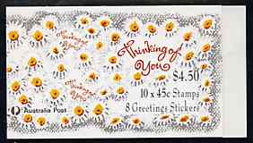 Australia 1992 'Thinking of You' $4.50 booklet complete and pristine, SG SB77