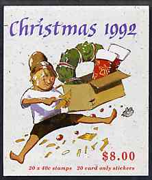 Australia 1992 Christmas $7.60 booklet complete and pristine, SG SB79