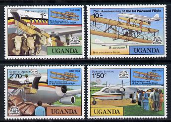 Uganda 1978 Powered Flight set of 4 unmounted mint SG 229-32