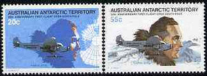 Australian Antarctic Territory 1979 Anniversary of First Flight Over S Pole set of 2 unmounted mint SG 35-36*