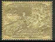 Easdale 1992 Columbus 500th Anniversary £10 (The Unceremonial Return) embossed in 22k gold foil unmounted mint