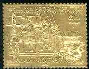 Easdale 1992 Columbus 500th Anniversary £10 (The Final Journey Home) embossed in 22k gold foil unmounted mint