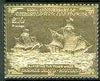 Easdale 1992 Columbus 500th Anniversary £10 (Buffeting the Trade Winds) embossed in 22k gold foil unmounted mint