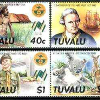 Tuvalu 1987 World Scout Jamboree set of 4 unmounted mint, SG 493-96