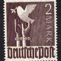 Germany 1947 Dove of Peace 2m violet unmounted mint, SG 946