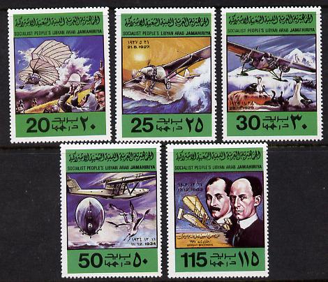 Libya 1978 Flight Anniversary set of 5 unmounted mint, SG 855-9