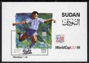 Sudan 1994 Football World Cup 100d m/sheet unmounted mint