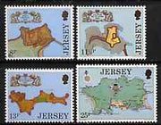 Jersey 1979 Fortresses set of 4 unmounted mint, SG 222-25