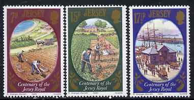 Jersey 1980 Centenary of the Jersey Royal Potato set of 3 unmounted mint, SG 230-32