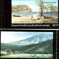 Montserrat 1975 Carib Artefacts booklet containing self-adhesive panes, SG SB1 (Golf Course on back cover)