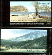 Montserrat 1975 Carib Artefacts booklet containing self-adhesive panes, SG SB1 (Golf Course on back cover)