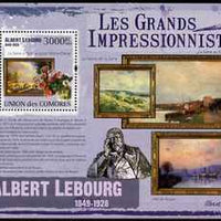 Comoro Islands 2009 Impressionists - Albert Lebourg perf s/sheet unmounted mint