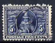 United States 1907 Jamestown 5c blue (Princess Pocahontas) fine used, SG 337