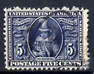 United States 1907 Jamestown 5c blue (Princess Pocahontas) fine used, SG 337
