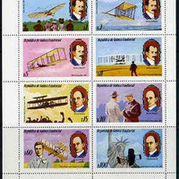 Equatorial Guinea 1979 Flight Anniversary of Wright Brothers complete perf set of 8 values unmounted mint