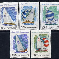 Russia 1978 Olympic Sports #4 (Sailing) set of 5 unmounted mint, SG 4820-24, MI 4781-85