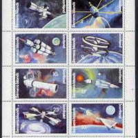 Bernera 1978 Spacecraft complete perf,set of 8 values (1p to 30p) unmounted mint