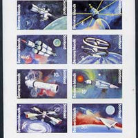 Bernera 1978 Spacecraft complete imperf,set of 8 values (1p to 30p) unmounted mint