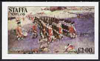 Staffa 1976 USA Bicentenary (Battle of Bunker Hill) imperf deluxe sheet (£2 value) unmounted mint
