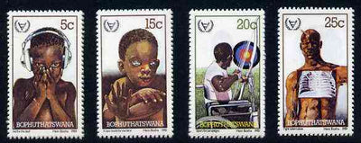 Bophuthatswana 1981 International Year of the Disabled set of 4 unmounted mint, SG 68-71*
