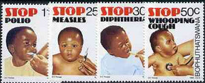 Bophuthatswana 1985 Child Health set of 4 unmounted mint, SG 154-57*