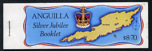 Anguilla 1977 Silver Jubilee $8.70 Booklet with margins at right (SG SB1a)