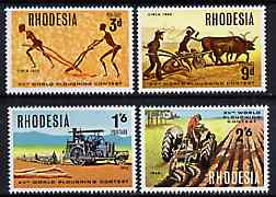 Rhodesia 1968 15th World Ploughing contest set of 4 unmounted mint, SG 422-25*