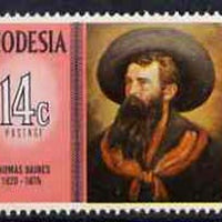 Rhodesia 1975 Famous Rhodesians (9th Series) Thomas Baines (Artist) mounted mint, SG 513