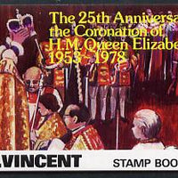 St Vincent 1978 Coronation 25th Anniversary Booklet (Westminster Abbey) SG SB6