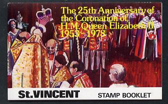 St Vincent 1978 Coronation 25th Anniversary Booklet (Westminster Abbey) SG SB6