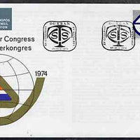 South Africa 1974 World Sugar Congress on unaddressed illustrated cover with special first day cancel (SG 344)