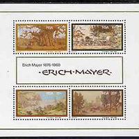 South Africa 1976 Birth Centenary of Erich Mayer (Artist) m/sheet containing set of 4 unmounted mint, SG MS 403