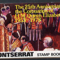 Montserrat 1978 Coronation 25th Anniversary Booklet (Westminster Abbey), SG SB3