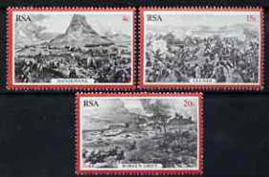 South Africa 1979 Centenary of Zulu War set of 3 unmounted mint, SG 459-61