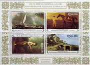 South Africa 1980 Paintings from National Gallery m/sheet containing set of 4 unmounted mint, SG MS 485