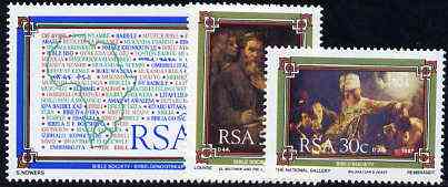 South Africa 1987 The Bible Society set of 3 unmounted mint, SG 626-28*