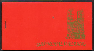 Booklet - Tuvalu 1986 Royal Wedding (Andrew & Fergie) $7.20 booklet pristine, SG SB7