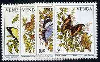 Venda 1980 Butterflies set of 4 unmounted mint, SG 34-37