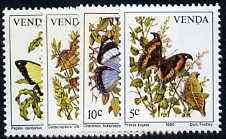 Venda 1980 Butterflies set of 4 unmounted mint, SG 34-37