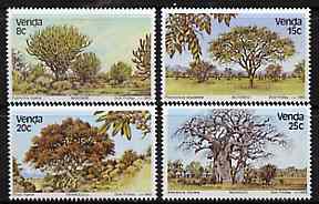 Venda 1982 Indigenous Trees #1 set of 4 unmounted mint, SG 63-66