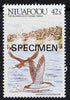 Tonga - Niuafo'ou 1988 Audubon's Shearwater 42s opt'd SPECIMEN from Islands of Polynesia set, unmounted mint as SG 108*