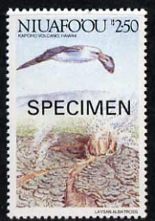 Tonga - Niuafo'ou 1988 Albatros & Kapoho Volcano 2p50 opt'd SPECIMEN from Islands of Polynesia set, unmounted mint as SG 111*