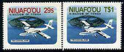 Tonga - Niuafo'ou 1983 Airport self-adhesive set of 2 unmounted mint, SG 17-18 (blocks or gutter pairs pro rata)