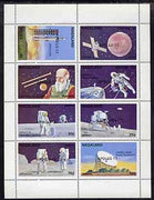 Nagaland 1972 Space complete perf set of 8 (opt'd APOLLO 17) unmounted mint