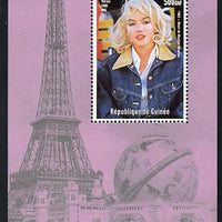 Guinea - Conakry 1998 Events of the 20th Century 1960-1969 Death of Marilyn Monroe perf souvenir sheet unmounted mint. Note this item is privately produced and is offered purely on its thematic appeal