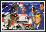 Madagascar 1999 History of American Cinema - Marilyn Monroe #4 (with JFK & Apollo 11 in background) perf m/sheet unmounted mint. Note this item is privately produced and is offered purely on its thematic appeal